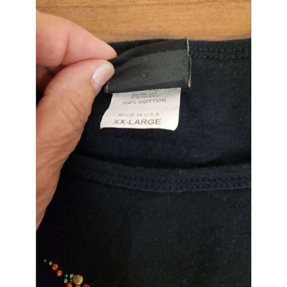 Harley-Davidson 2X long sleeved blacktop with embellished Top Rainbow Multicolor - Picture 4 of 6